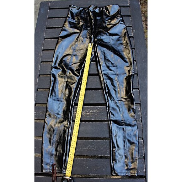 Spanx SpanxShape Faux Patent Leather Leggings in Black, 20301 R - Medium - Picture 5 of 9